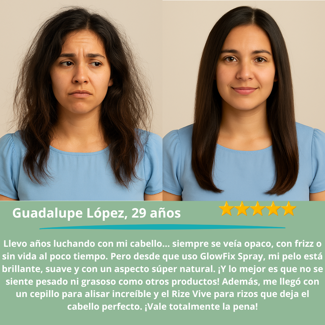 GlowFix Spray El secreto para un cabello de impacto