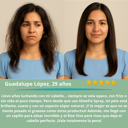 GlowFix Spray El secreto para un cabello de impacto